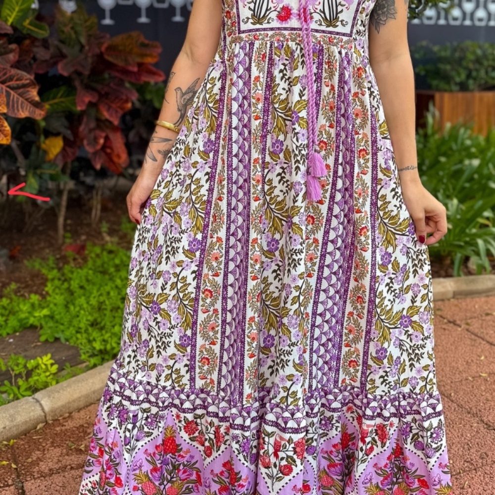 Farm Rio “Romantic Beauty” Tunic Dress – Size Large (G) ON SALE ONLY TODAY - Picture 3 of 8